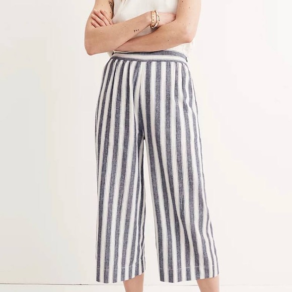 Madewell Pants - Madewell Huston Pull On Cropped Wideleg Pants